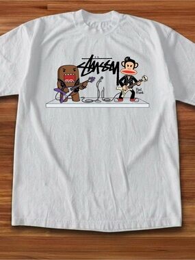 Gildan Stussy Cartoon Mashup Graphic Tee